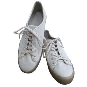 Vince Women's Heaton Leather Low Rise Casual and Fashion Sneakers - 9.5 Medium